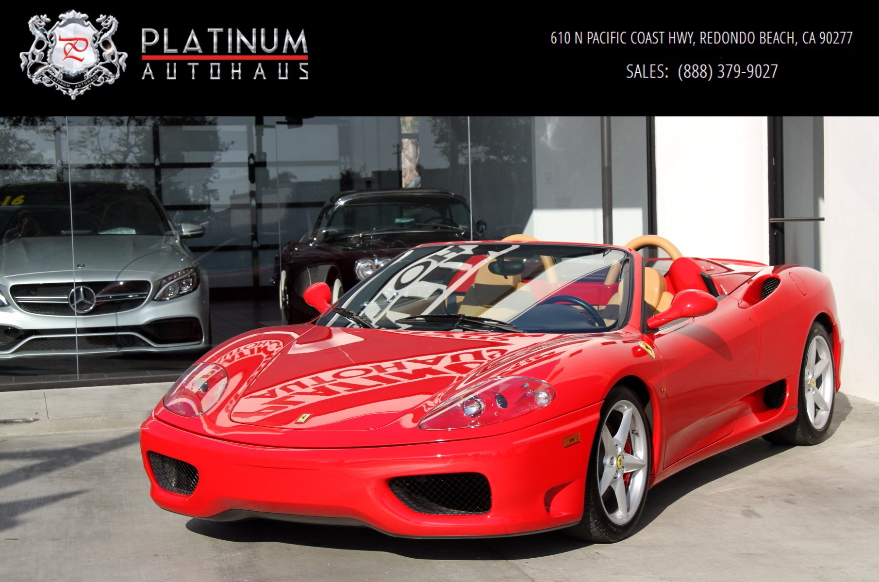 2003 Ferrari 360 Modena Spider F1 Only 6k Miles Stock