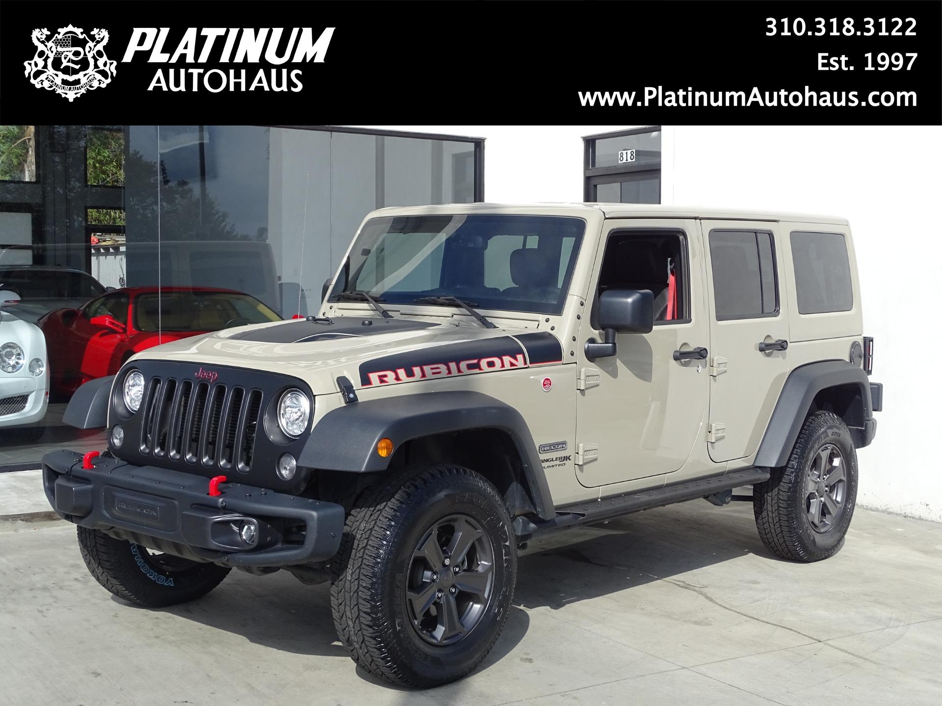 2018 Jeep Wrangler Unlimited Rubicon Recon Stock # 6457B for sale near  Redondo Beach, CA | CA Jeep Dealer