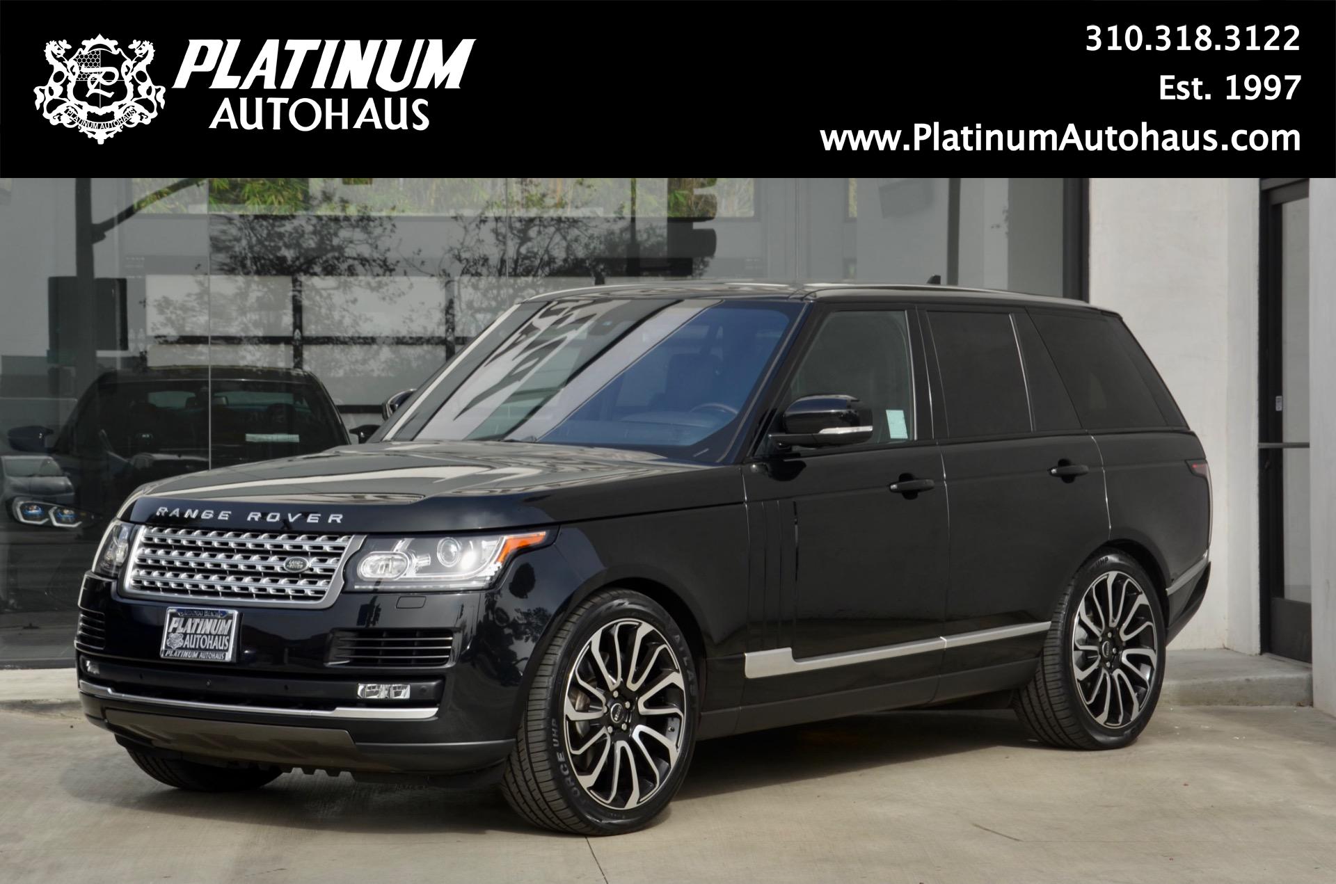 Range Rover 2016 Black Side 2016 Ranger Rover Autobiography Black Used LAND ROVER RANGE ROVER